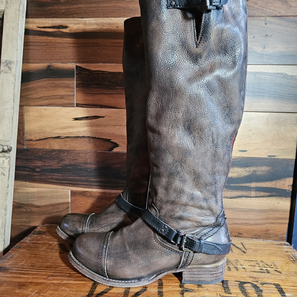 Freebird Roadey Women's Tall Boot-Black Size 9 - Picture 2 of 11